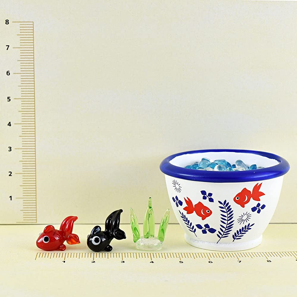 Amazon.co.jp: フォーカート かわいい手作り ガラス細工 睡蓮鉢 ペア